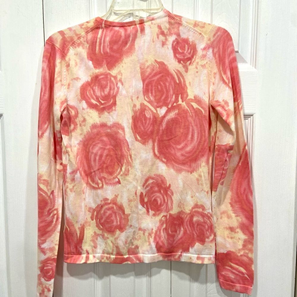 Kate Hill 2 pieces cardigan and sleeveless tie dye top set size XS 100% cotton - Picture 5 of 12